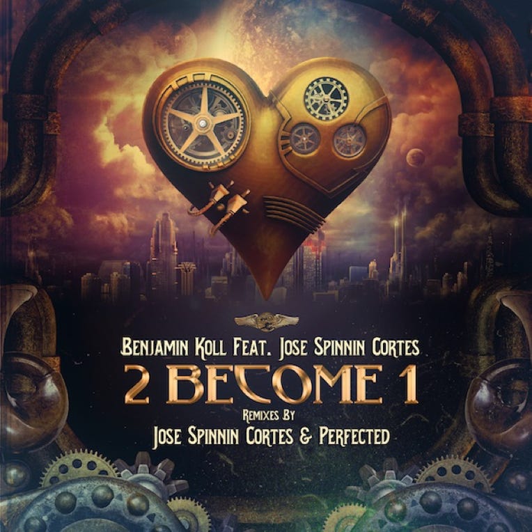 2 Become 1 by Benjamin Koll & Jose Spinnin Cortes - Cover